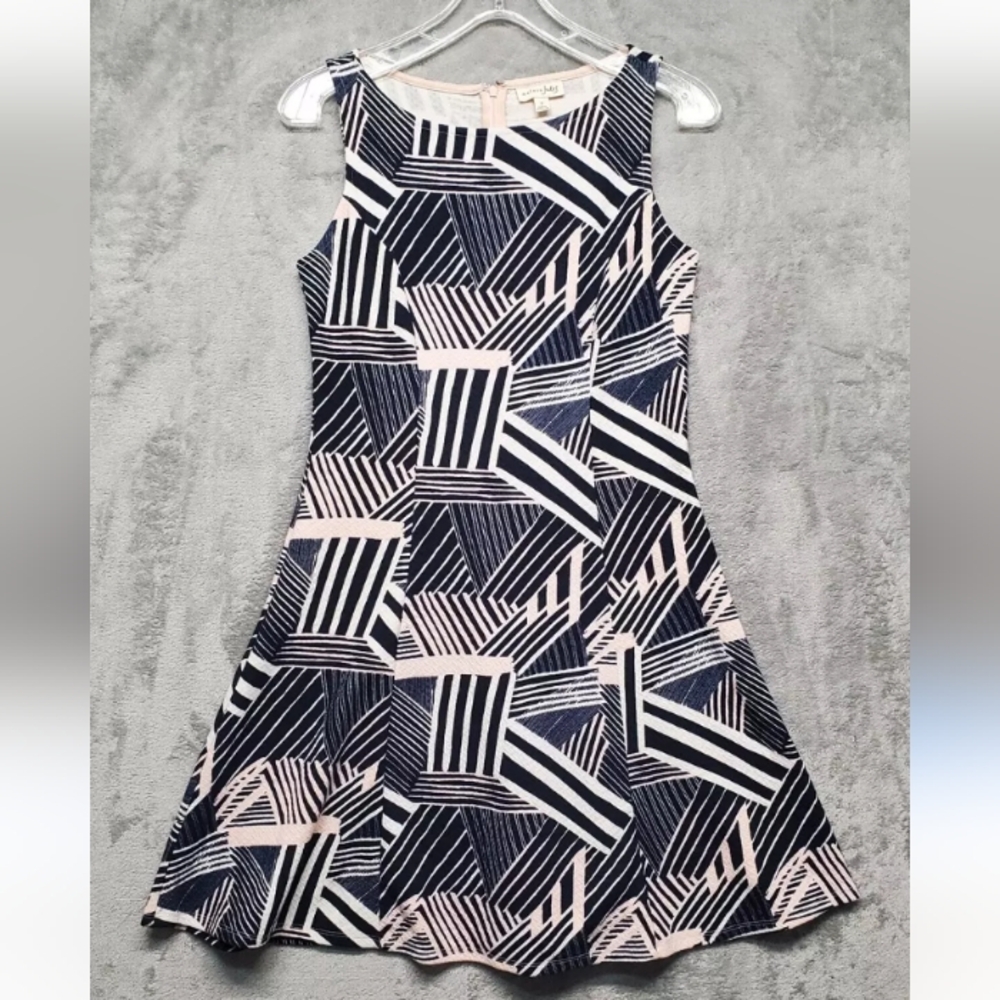 Maison Jules, Juniors, Dress, Size (L) Large, Color Pink, Blue, White